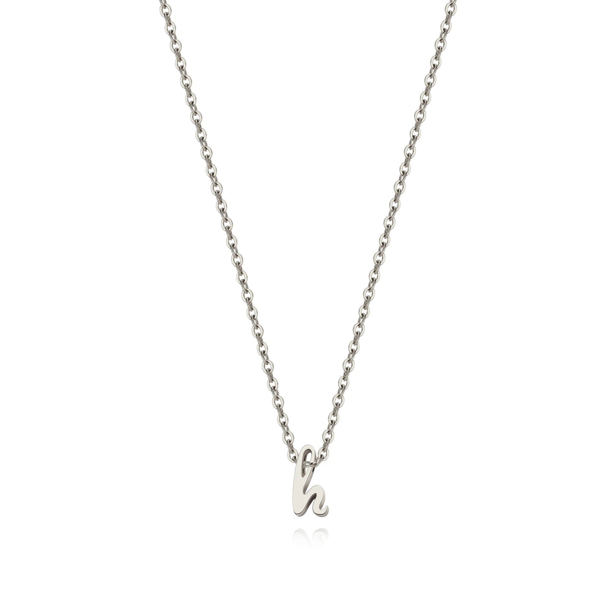 Tiny Script Initial Necklace - Image 101