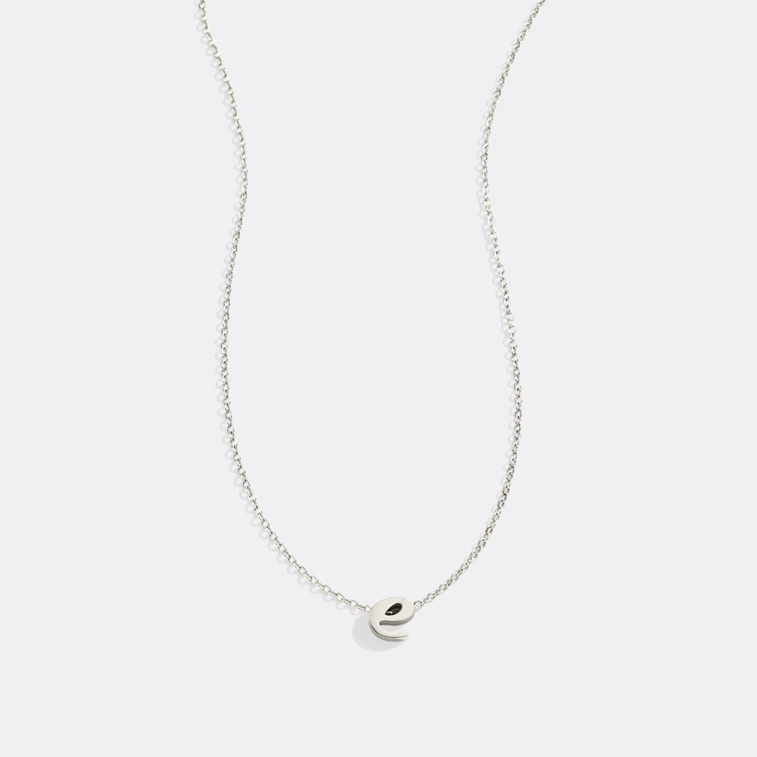 Tiny Script Initial Necklace - Image 21