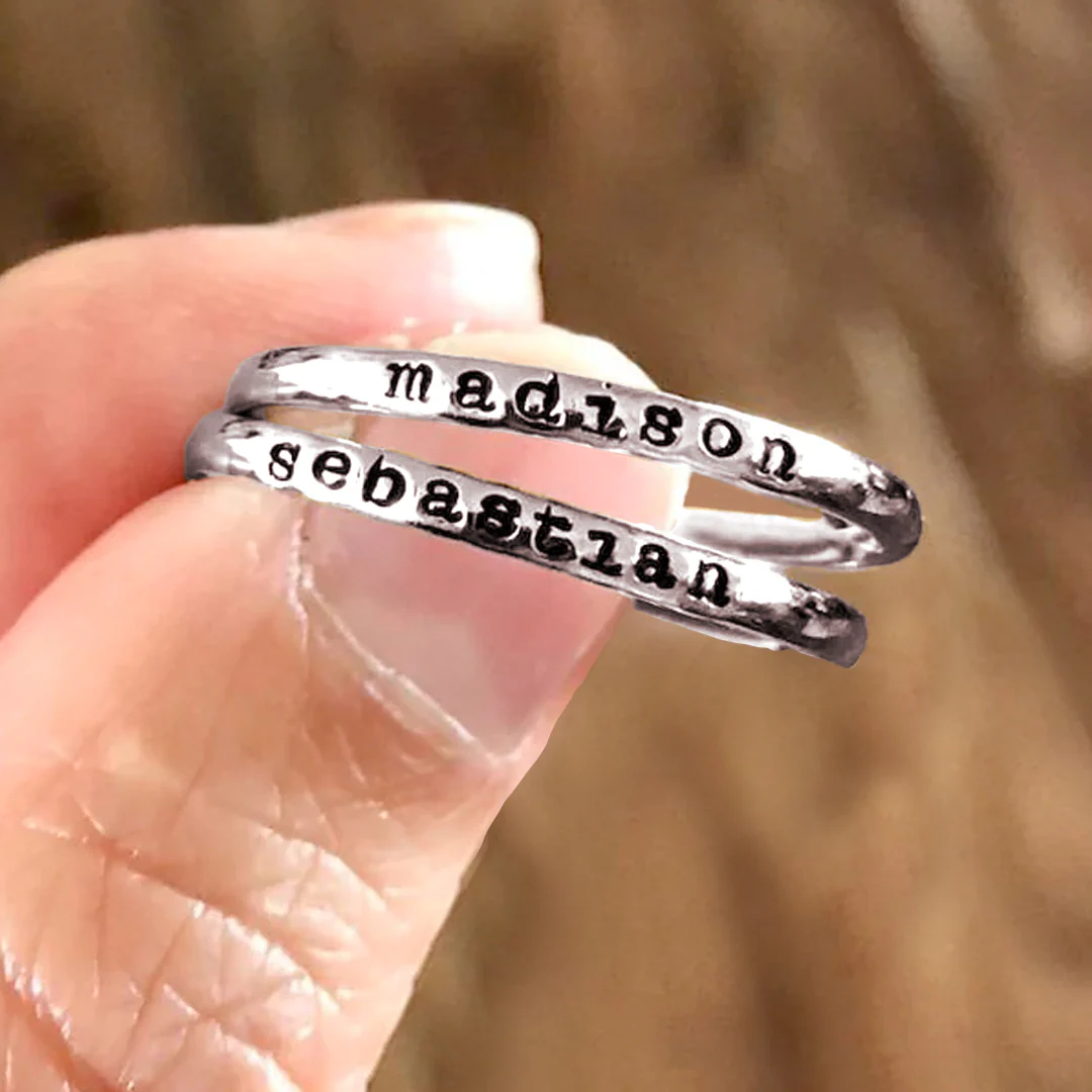 Tiny Stackable Name Ring - Image 12