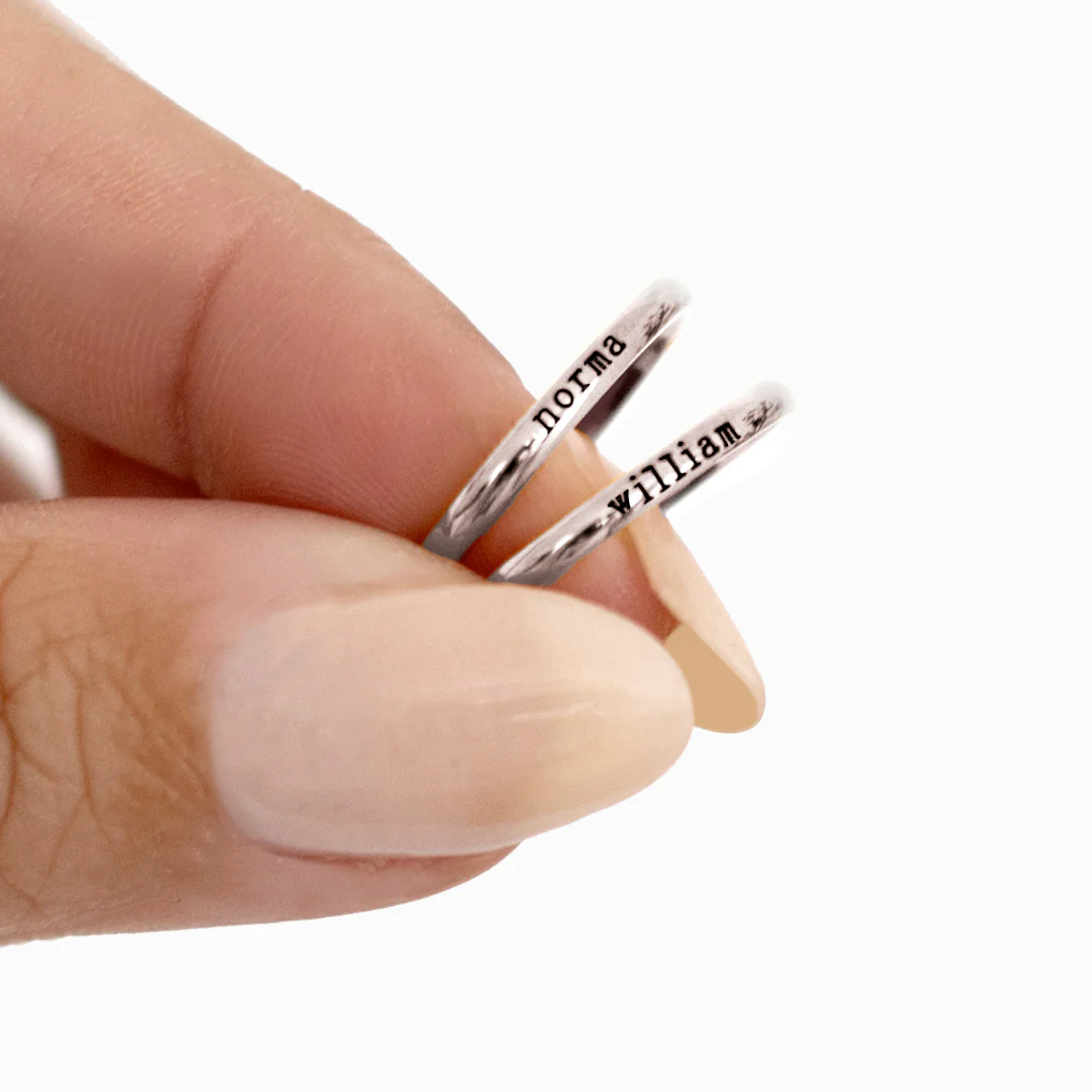 Tiny Stackable Name Ring - Image 15