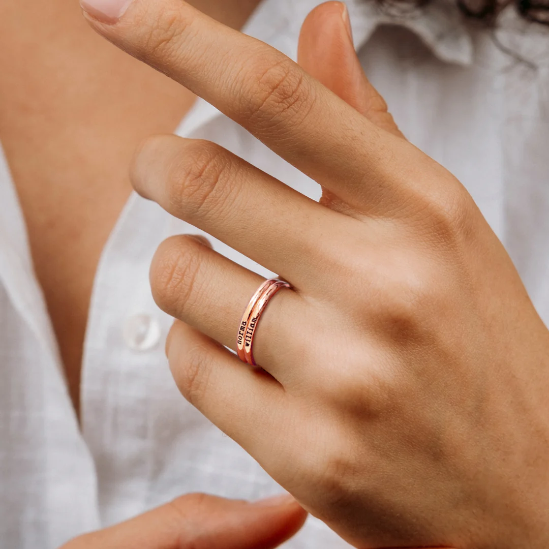 Tiny Stackable Name Ring - Image 17
