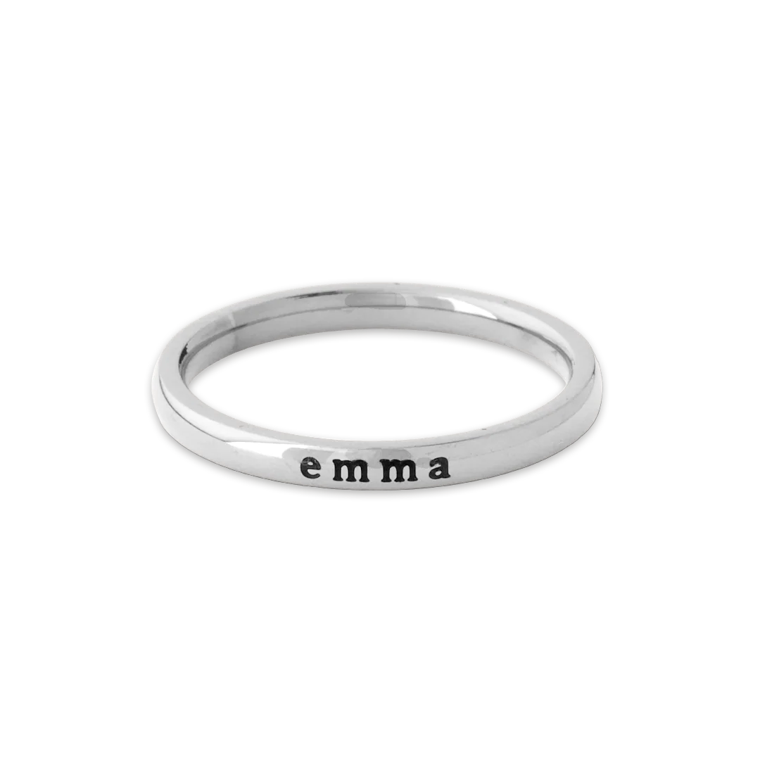 Tiny Stackable Name Ring - Image 19