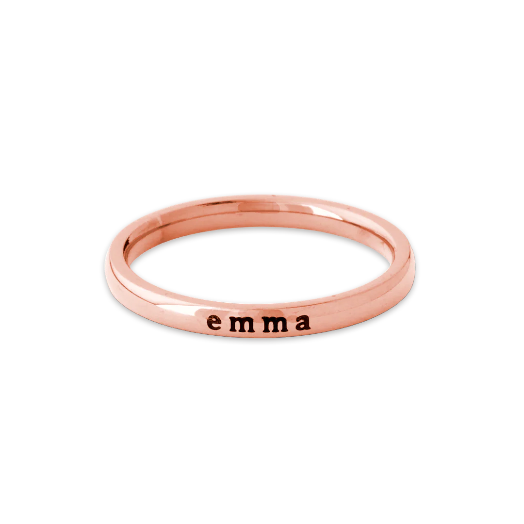 Tiny Stackable Name Ring - Image 20