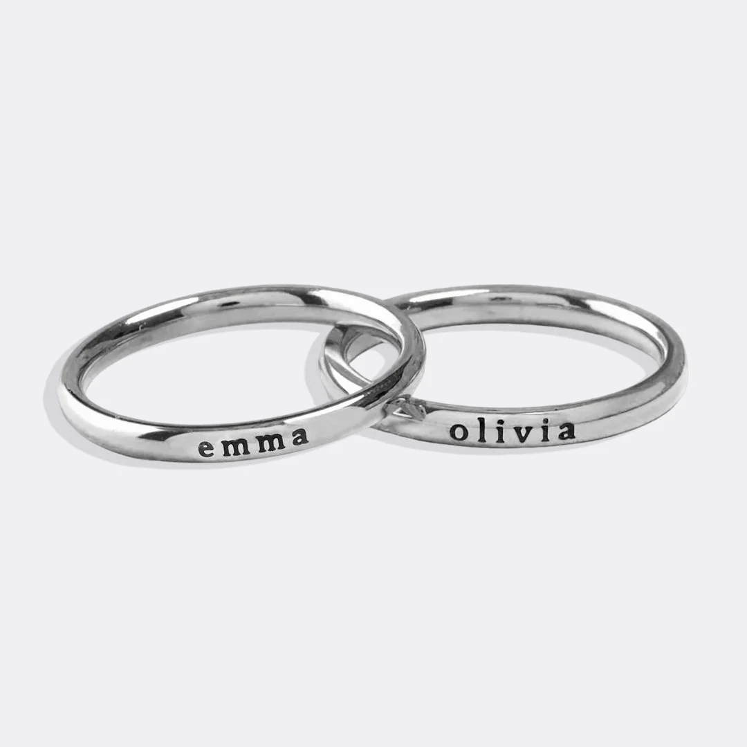 Tiny Stackable Name Ring - Image 21