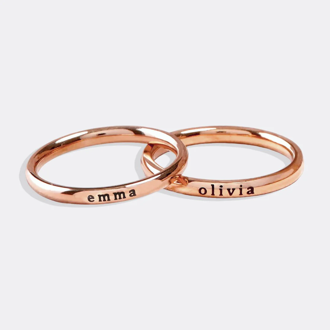 Tiny Stackable Name Ring - Image 22