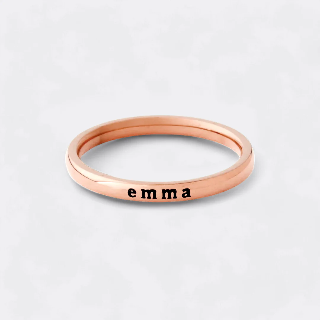 Tiny Stackable Name Ring - Image 25