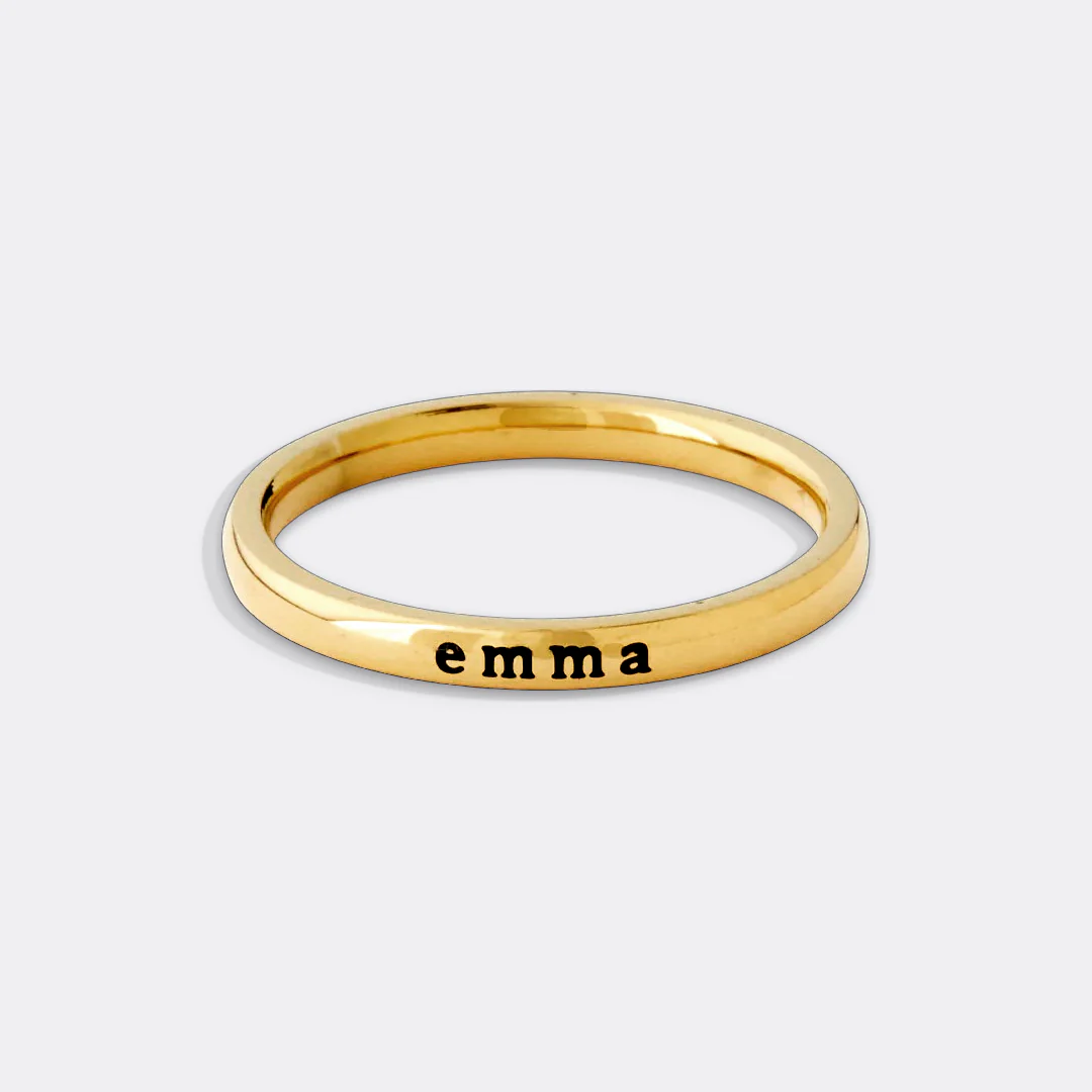 Tiny Stackable Name Ring - Image 26