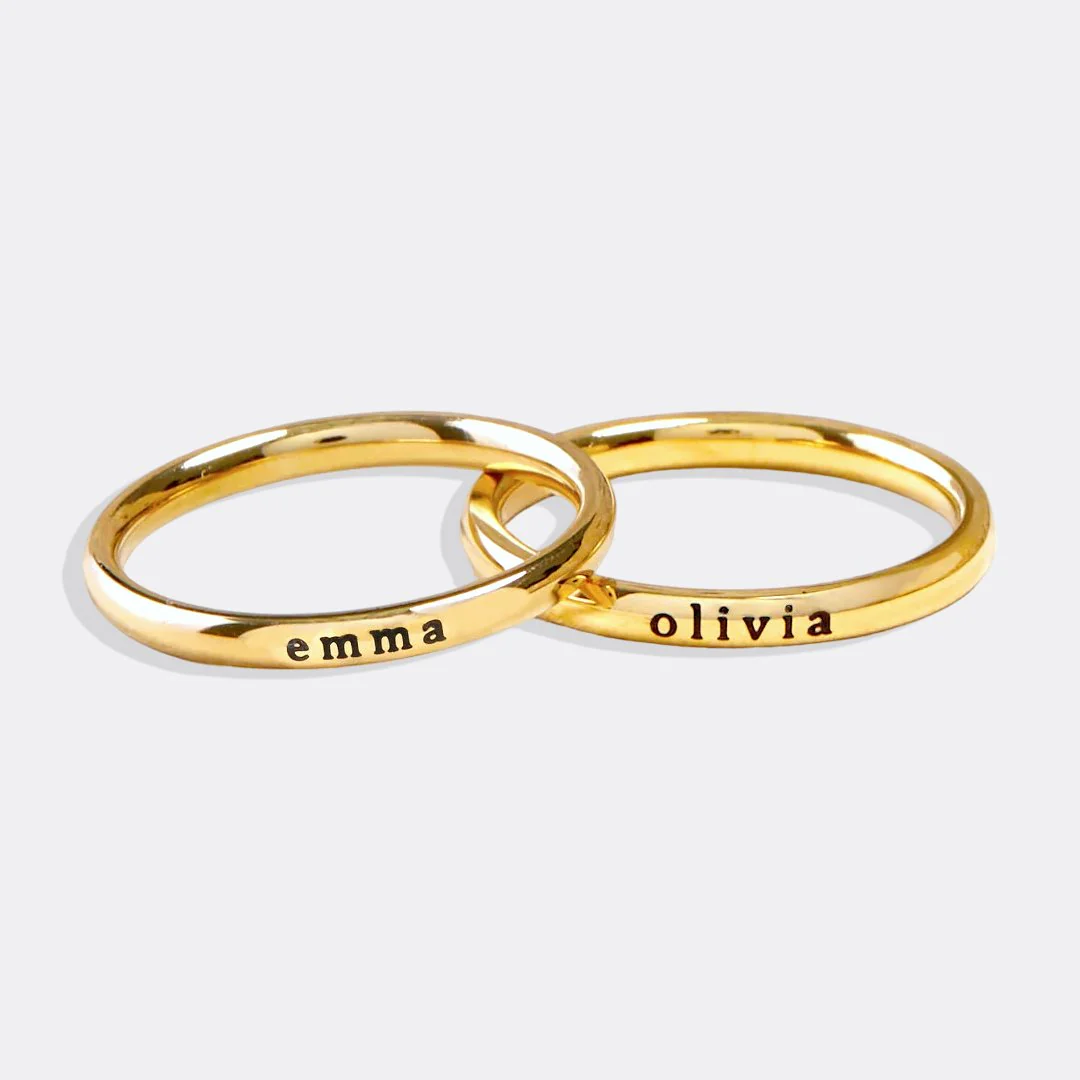 Tiny Stackable Name Ring - Image 31