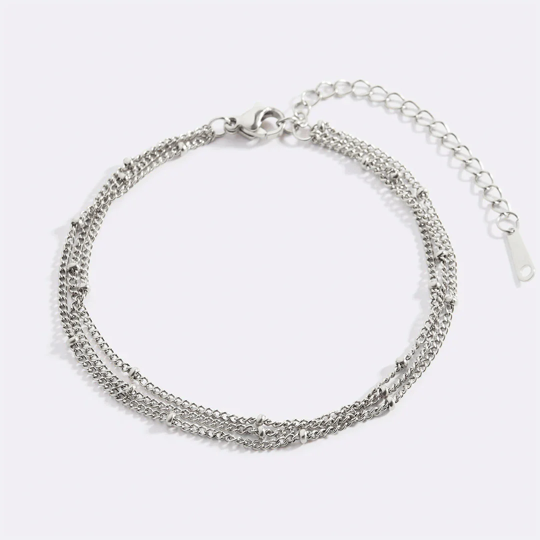 Triple Layer Satellite Chain Bracelet - Image 18