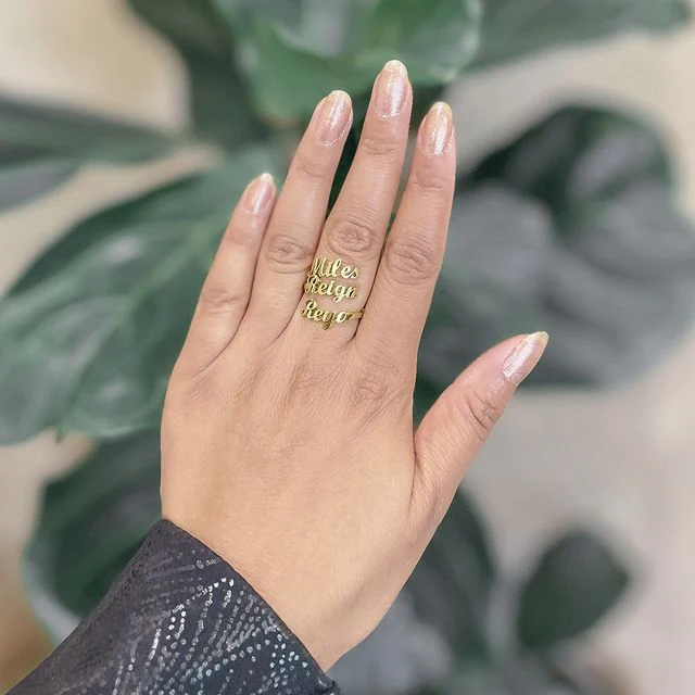 Triple Name Ring - Image 3