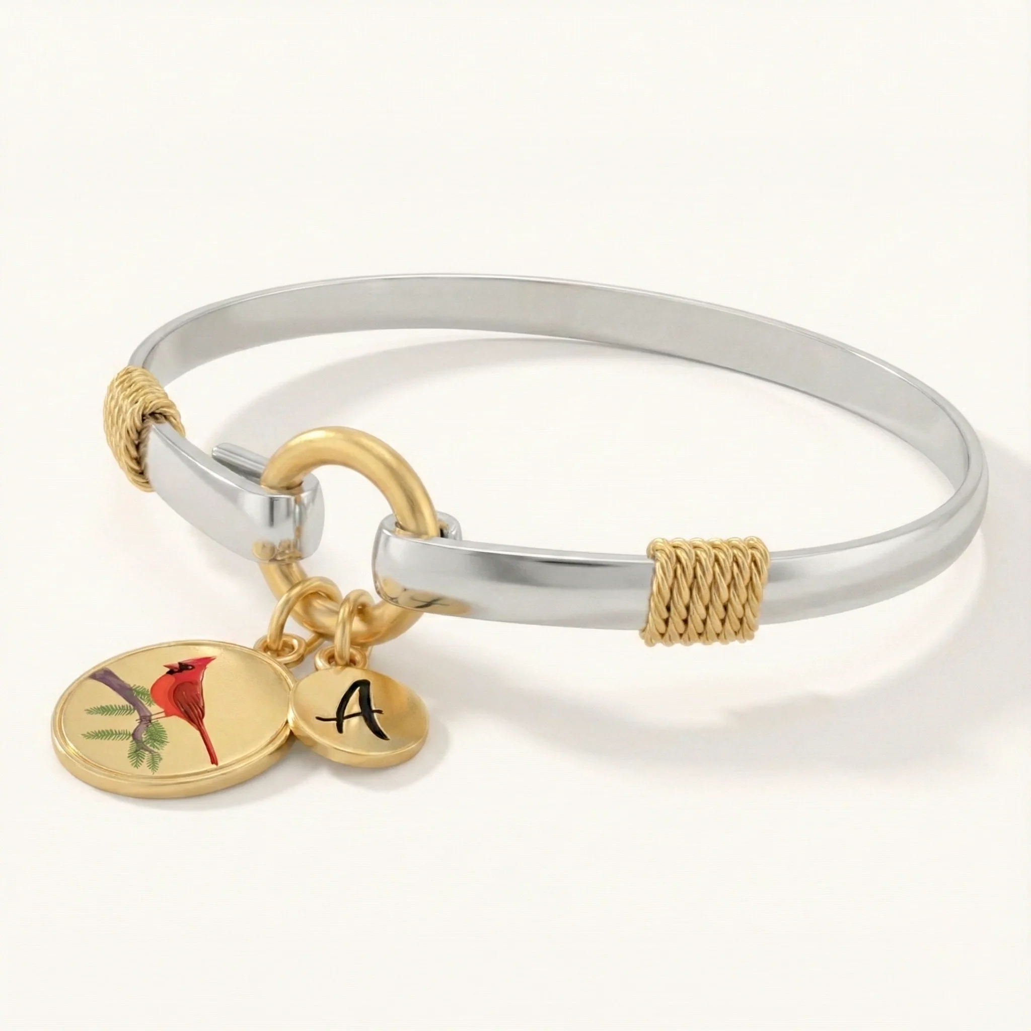 Cardinal - Two-Tone Custom Charm Bracelet - Image 4
