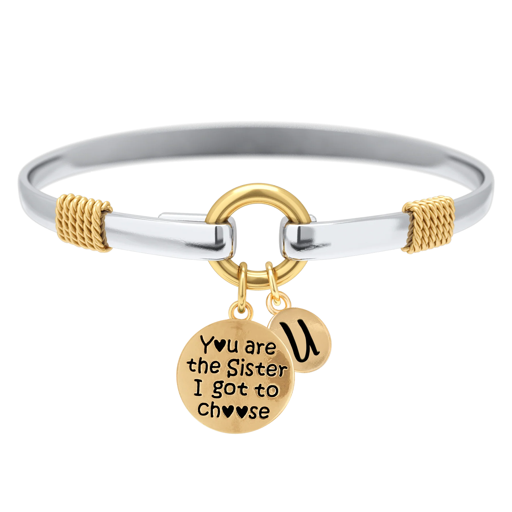 Sister I Got To Choose - Two-Tone Custom Charm Bracelet - Image 26