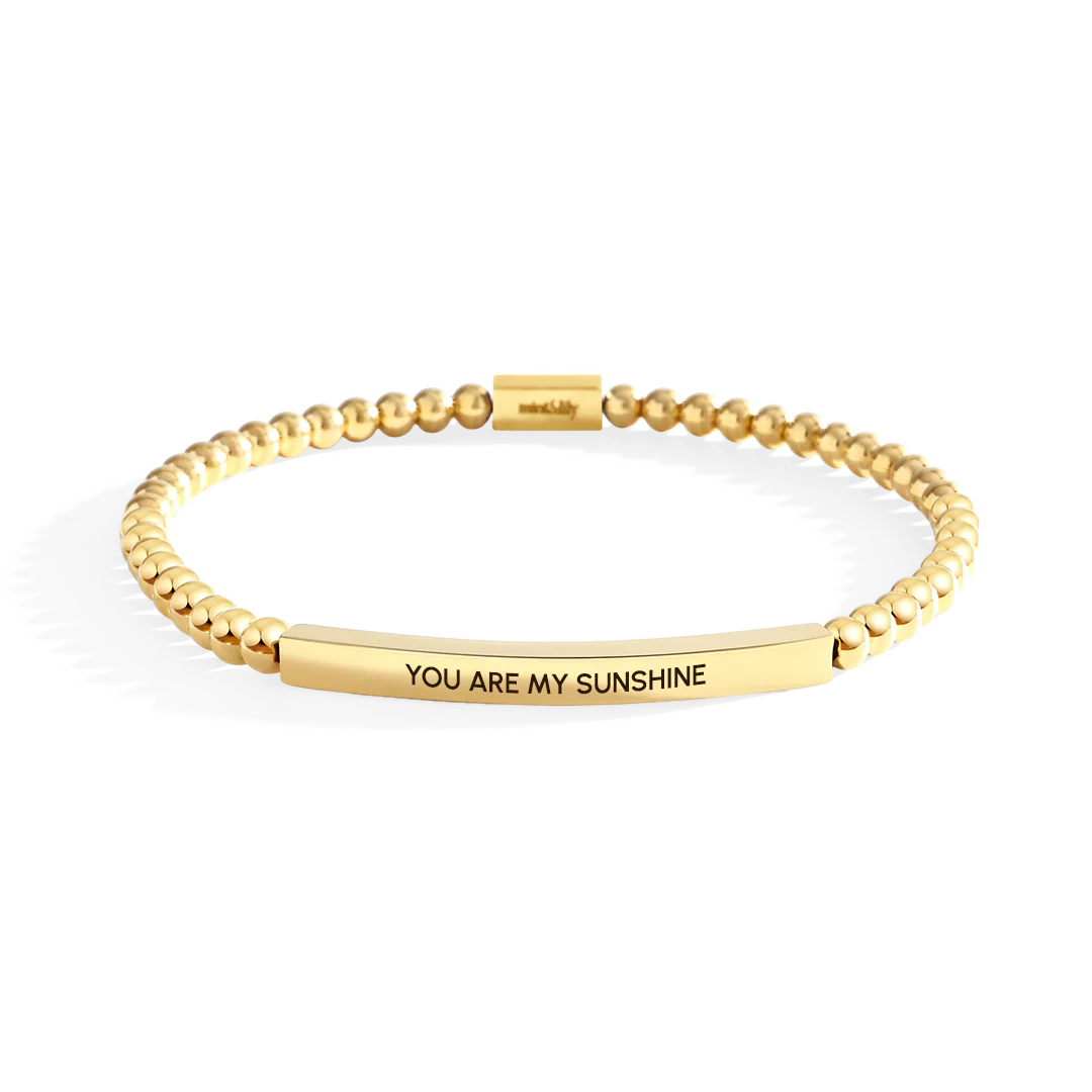 You Are My Sunshine Beaded Inspire Bracelet