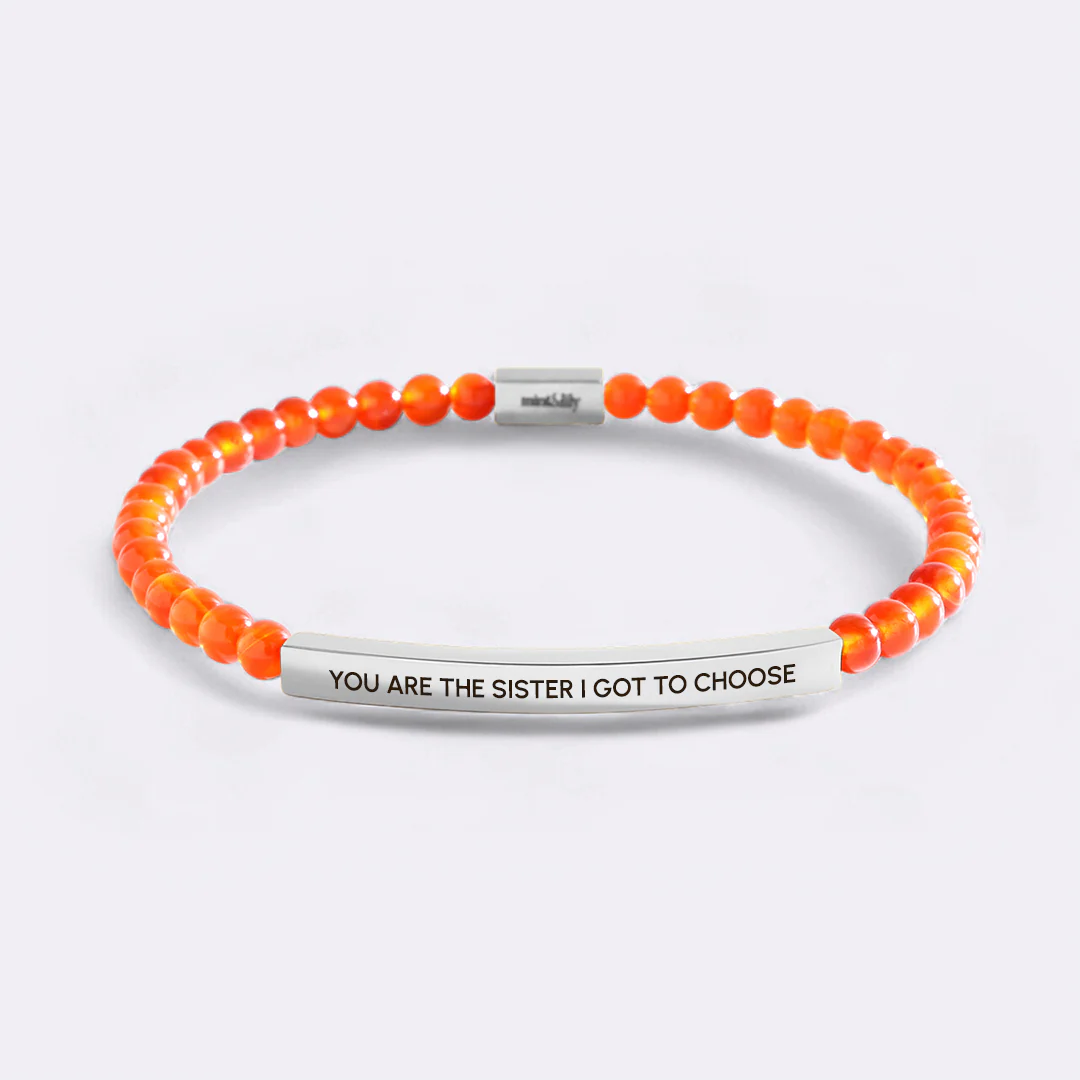 You Are The Sister I Got To Choose Beaded Inspire Bracelet - Image 5
